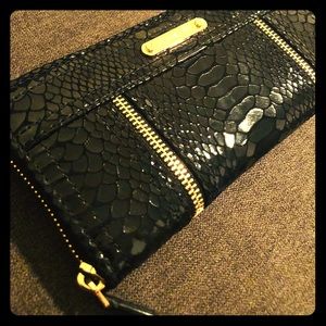 Michael Kors Snakeskin All Black Wallet